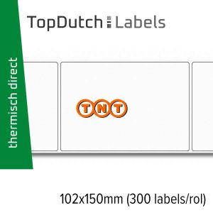 TopDutch Labels 102x150mm TNT verzendetiketten 1 rol á 300 labels