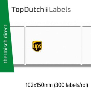 TopDutch Labels 102x150mm UPS verzendetiketten 1 rol á 300 labels