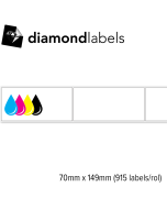 Diamondlabels 70x149mm mat papier 