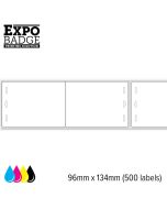 ExpoBadge 96x134mm standaard 1 box á 500 stuks