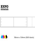 ExpoBadge 96x134mm + 2 vouchers (500 stuks)