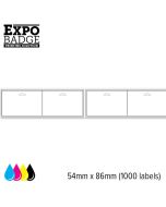 ExpoBadge 86x54mm extra sterk met eurolock 1 box á 500 stuks