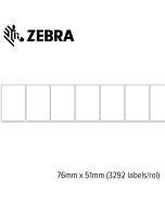 Zebra Z-Select 2000T 76x51mm voor mid-range en high-end printers (3.292 labels/rol) 4 rollen