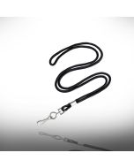 Bk 001 002   badgekoord bk 001 3 mm rond musketon haak kleur zwa