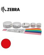 Zebra polsband Fun kleefsluiting (25x254mm) rood voor HC100 (6x350 stuks)