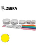 Zebra polsband Fun kleefsluiting (25x254mm) geel voor HC100 (6x350 stuks)