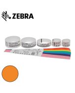 Zebra polsband Fun kleefsluiting (25x254mm) oranje voor HC100 (6x350 stuks)