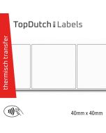 TopDutch Labels 40x40mm mat papier met Ntag 216