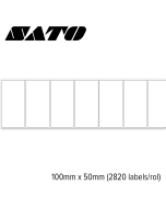 Sato Vellum Standaard 100x50mm voor mid-range en high-end printers (2.820 labels/rol)
