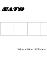 Sato Vellum Standaard 100x100mm voor mid-range en high-end printers (1.670 labels/rol)