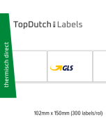 TopDutch Labels 102x150mm GLS verzendetiketten 1 rol á 300 labels
