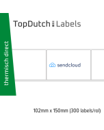 TopDutch Labels 102x150mm Sendcloud verzendetiketten 1 rol á 300 labels