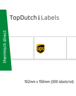 TopDutch Labels 102x150mm UPS verzendetiketten 1 rol á 300 labels