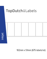 TopDutch Labels 102x51mm mat papier