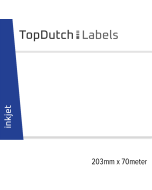 TopDutch Labels 203mm x 70meter mat papier