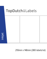 TopDutch Labels 210x148mm mat kunststof