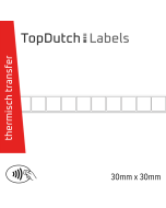 TopDutch Labels 30x30mm mat papier met Ntag 216