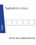 TopDutch Labels 50mm diameter mat papier