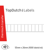 TopDutch Labels 55x26mm glanzend kunststof met Ntag 213