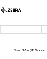 Zebra Z-Select 2000D 57x102mm voor mid-range en high-end printers (1.432 labels/rol) 8 rollen