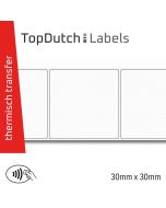 TopDutch Labels 30x30mm mat kunststof met Ntag 216