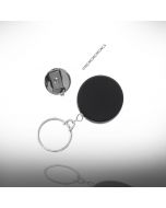 Badgejojo Heavy Duty schakelketting met ring kleur zwart 