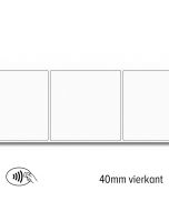 NFC sticker Ntag 216 vierkant 40 mm wit permanent klevend