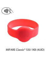Polsband RFID NXP S50 MIFARE Classic® 1KB rood (4UID) (55mm diameter)