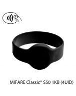 Polsband RFID NXP S50 MIFARE Classic® 1KB zwart (4UID) (65mm diameter)