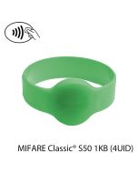 Polsband RFID NXP S50 MIFARE Classic® 1KB groen (4UID) (65mm diameter)