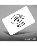 PVC 0,82 mm wit Atmel T5577 RFID Chip