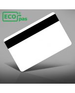 ECOpas® papier met Hico magneetstrip 0,76 mm wit