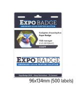 ExpoBadge 96x134mm standaard 1 box á 500 stuks