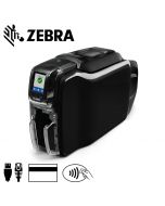 Zebra ZC350 cardprinter enkelzijdig magneetstrip & contact & MIFARE® encoder USB/ethernet