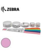 Zebra polsband Fun kleefsluiting (25x254mm) roze voor HC100 (6x350 stuks)