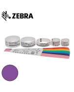 Zebra polsband Fun kleefsluiting (25x254mm) paars voor HC100 (6x350 stuks)