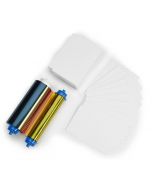  Zebra media kit 400 badge cards met 2 boorgaten  voor ZC10L + YMCO lint