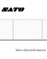 SATO Velum Standaard 50x25mm (5.182 labels/rol) 10 rollen