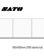 Sato Eco Thermal Standaard 100x100mm voor desktop printers (700 labels/rol) 12 rollen