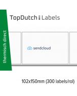 TopDutch Labels 102x150mm Sendcloud verzendetiketten 1 rol á 300 labels