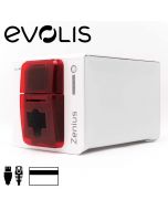 Evolis Zenius Expert cardprinter enkelzijdig magneetstrip encoder rood USB/ethernet