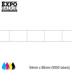 ExpoBadge 54x86mm 1 box á 1000 stuks