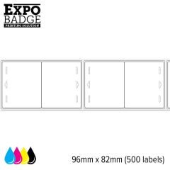 ExpoBadge 96x82mm standaard 1 box á 500 stuks