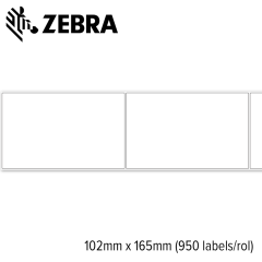 Zebra Z-Perform 1000D 102x165mm voor mid-range en high-end printers (950 labels/rol) 4 rollen