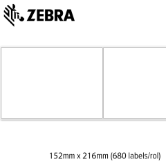 Zebra Z-Perform 1000T 152x216mm voor mid-range en high-end printers (680 labels/rol) 4 rollen