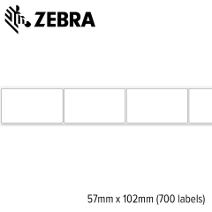 Zebra Z-Select 2000D 57x102mm voor desktop printer (700 labels/rol) 12 rollen