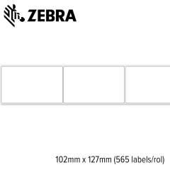 Zebra Z-Select 2000D 102x127mm voor desktop printer (565 labels/rol) 12 rollen