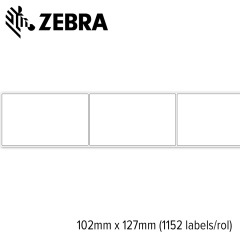 Zebra Z-Select 2000T 102x127mm voor mid-range en high-end printers (1.152 labels/rol) 4 rollen