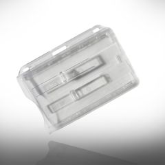 Bh 006   badgehouder bh 006 horizontaal 2 cards met schuif