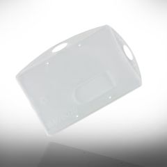 Bh 036   badgehouder bh 036 voor twee pasjes verticaal&horizonta